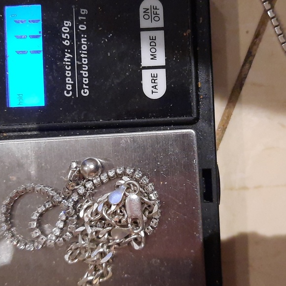 NWT AUTHENTIC GENUINE SOLID STERLING SILVER CZ & CURB LINK BRACELETS - Picture 7 of 7